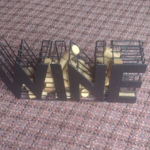 Black Metal Wine Rack